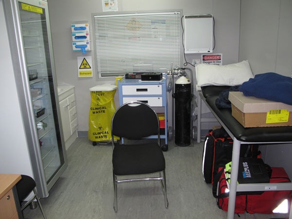 Consultation room, clinic, Melbourne Immigration Transit Accomodation. 