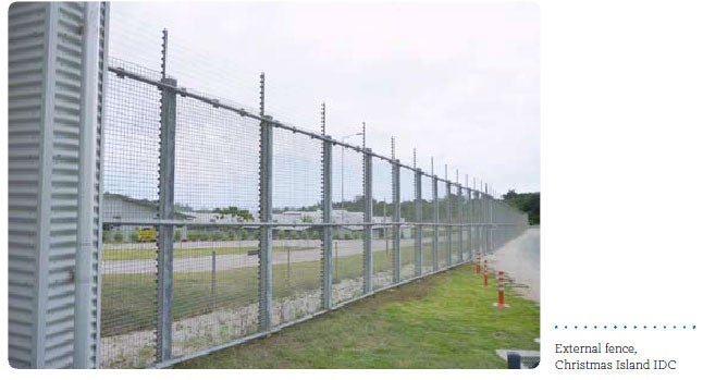 External fence, Christmas Island IDC