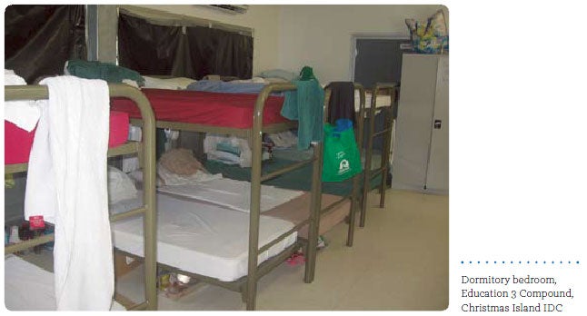 Dormitory bedroom, Education 3 Compound, Christmas Island IDC