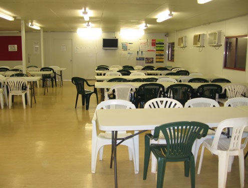 Main dining room, North 1 compound, NIDC