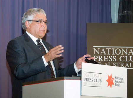 Social Justice Commissioner Mick Gooda at the National Press Club