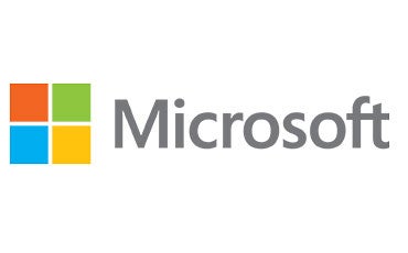 The Microsoft logo featuring four colored squares (red, green, blue, and yellow) arranged in a grid to the left of the word Microsoft in gray text.