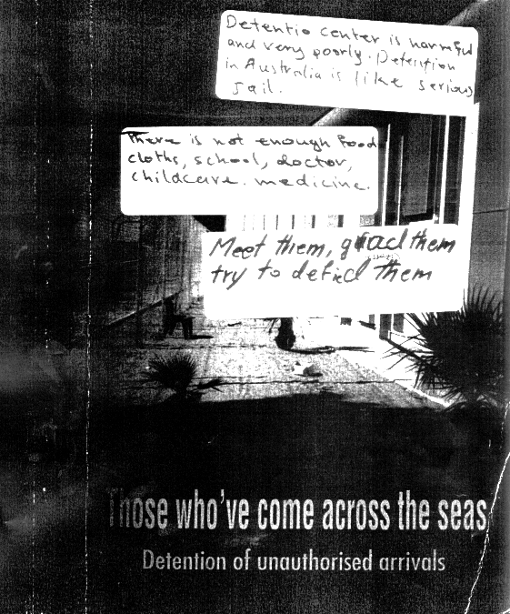 Comments made by former child detainee on cover of HREOC Report, Those who
