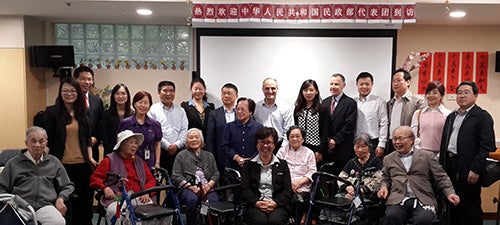 MCA delegation with residents and staff of Abrina Nursing Home