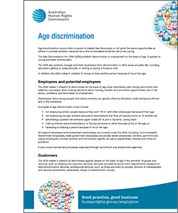 Age Discrimination Acts For Youngs Adults