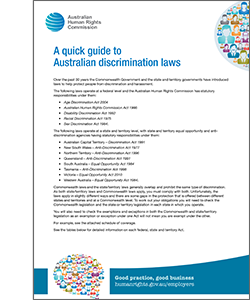 A quick guide to discrimination law cover image