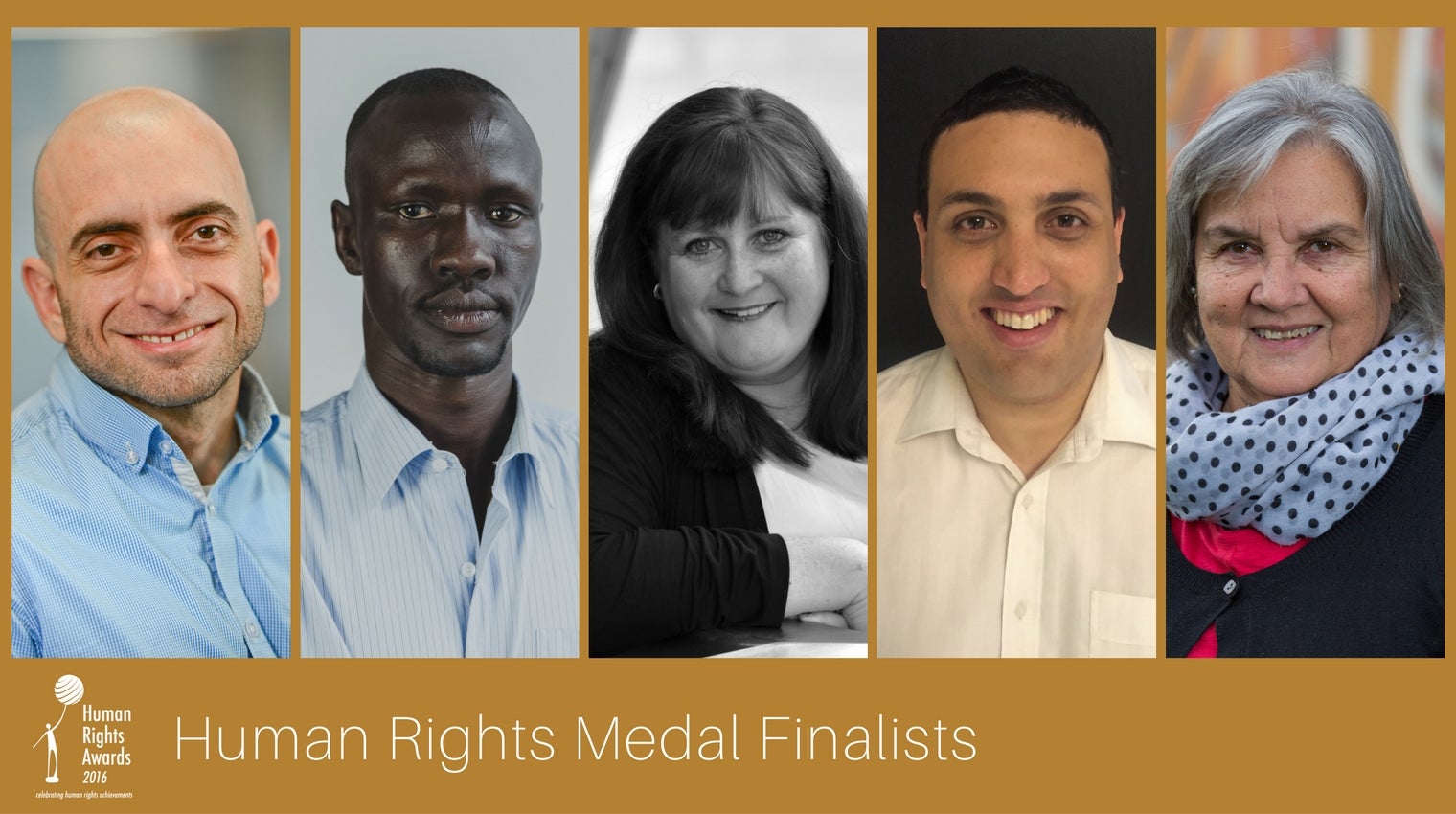Composite of Human Rights Medal finalists 2016