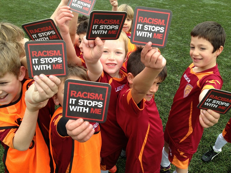 Children with Racism. It Stops With Me stickers