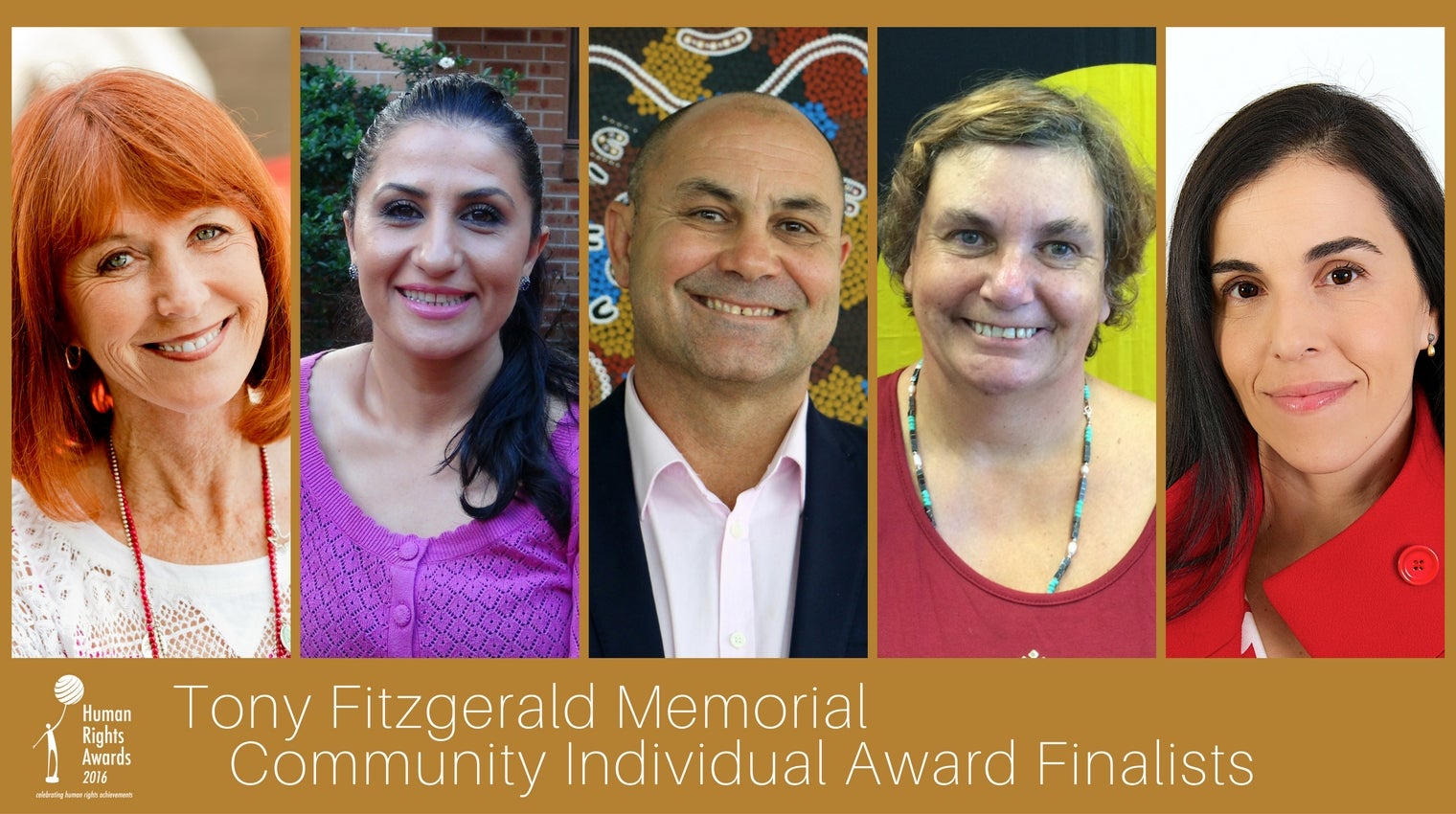 Composite of Tony Fitzgerald Memorial Community Individual Award finalists 2016