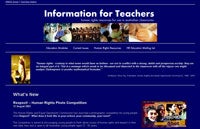 Information for Teachers website