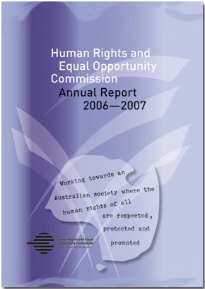 HREOC Annual Report 2006-2007 cover