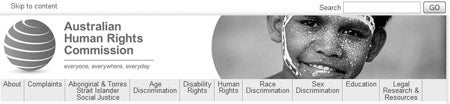 Australian Human Rights Commission website