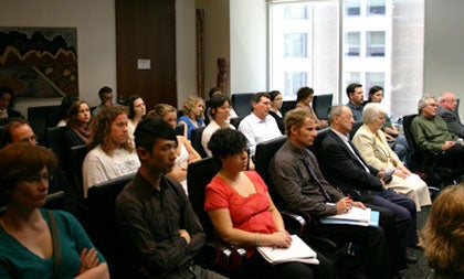 The audience at the seminar