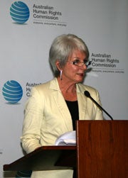 Hon. Catherine Branson, the President of the Australian Human Rights Commission