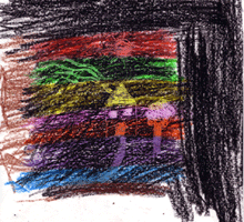 Drawings provided by a child who has been in detention at Port Hedland for 22 months.