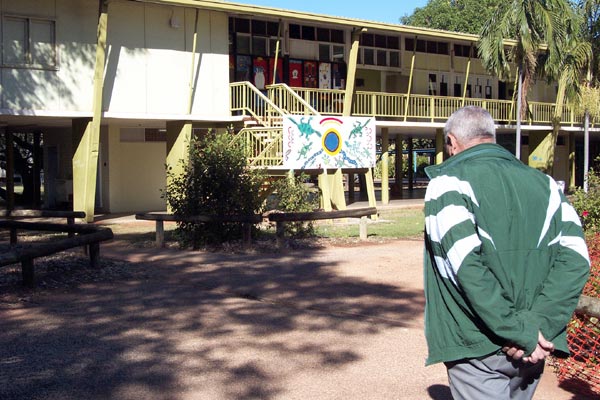 Derby District High School attended by some of the children in Curtin, June 2002. 