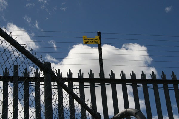 Electrified fence, Villawood Immigration Detention Centre. 