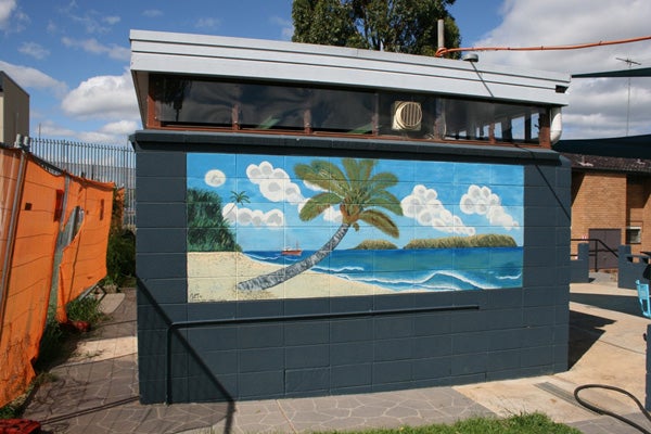 Mural, Villawood Immigration Detention Centre.