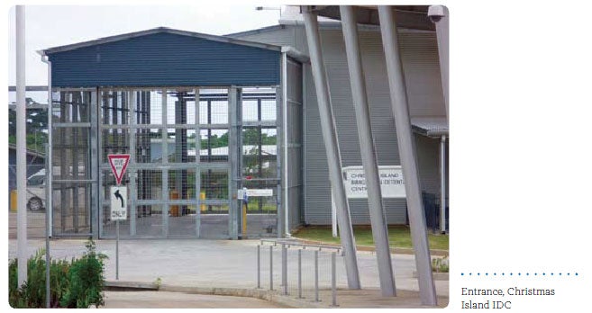Entrance, Christmas Island IDC