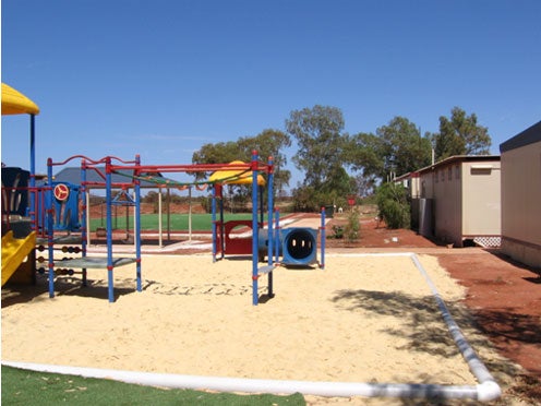 Children’s playground (outside fence of Leonora immigration detention facility)