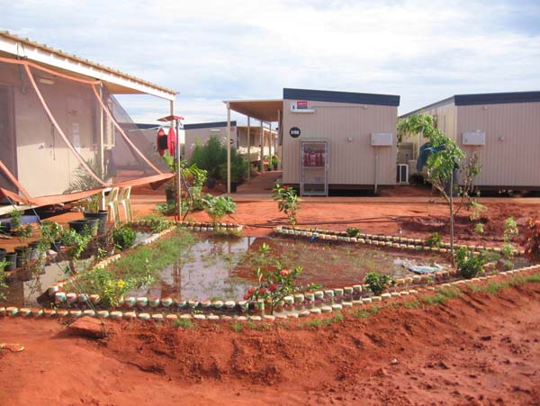 Detainees’ garden area in accommodation compound, Curtin IDC