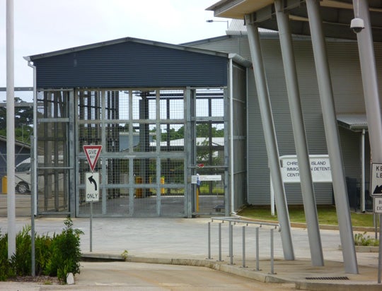 Description: Entrance, Christmas Island IDC, May 2010