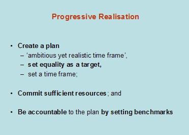 Slide 2  - progressive realisation