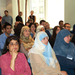 Members of the audience at the launch of Isma - Listen