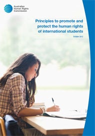 Cover - Principles to promote and protect the human rights of international students