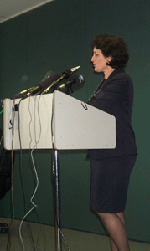 Photo of Pru Goward making a speech