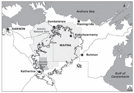 Map 1: WALFA (WAFMA) project area and partner community locations.