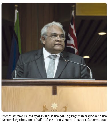 Commissioner Calma speaks at ‘Let the healing begin’ in response to the National Apology on behalf of the Stolen Generations, 13 February 2008.