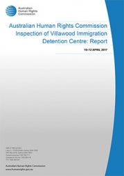 Report cover - Inspection of Villawood Immigration Detention Centre Report