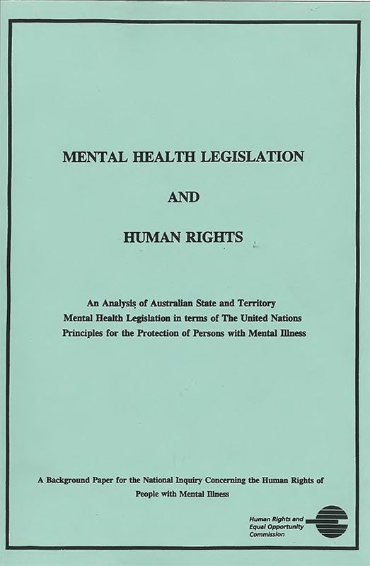 Mental Health Legislation And Human Rights | Australian Human Rights ...