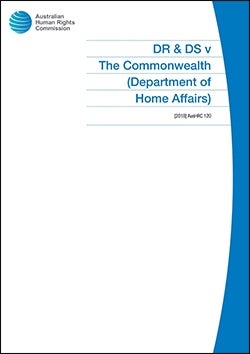 Cover of DR & DS v The Commonwealth
