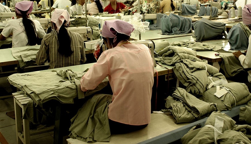 worker in garment factory