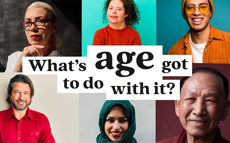 What's age got to do with it - cover of 6 people of various ages
