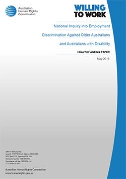Cover of Healthy Ageing Paper