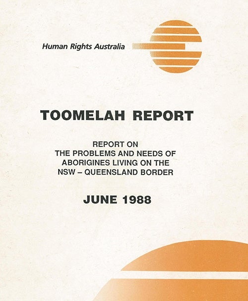 Cover of the Toomelah Report 1988