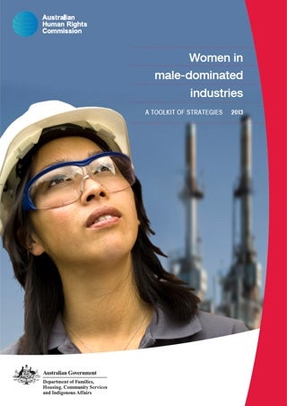 Cover - Women in male-dominated industries: A toolkit of strategies (2013)