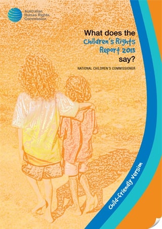 Children&#039;s rights report 2013 cover