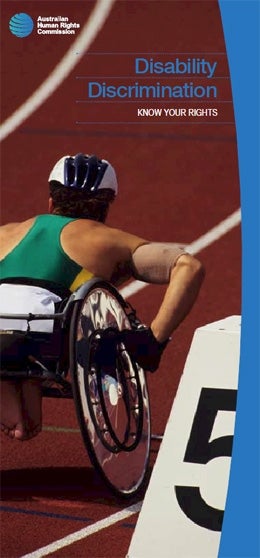 Disability Discrimination Brochure Cover