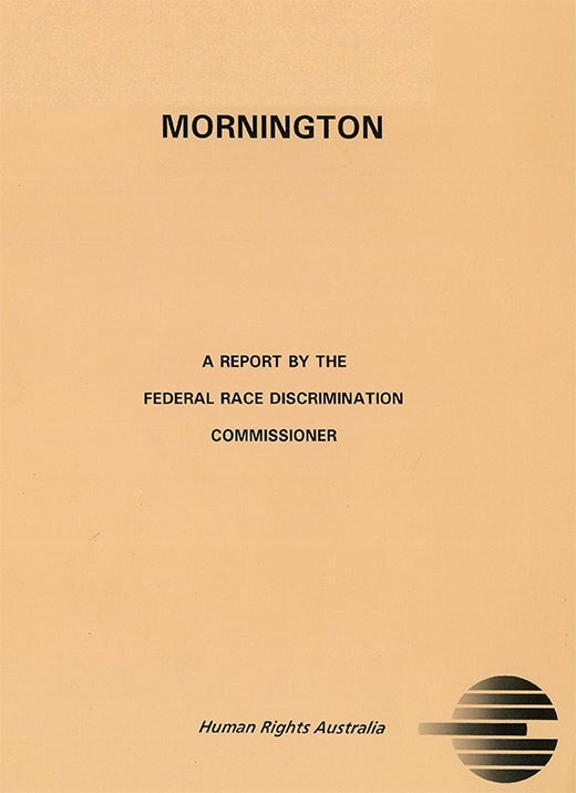 Cover of 1993 Mornington Report
