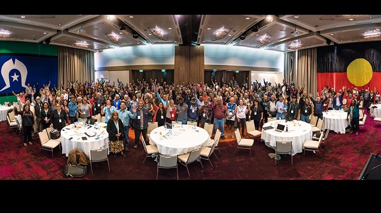Uluru Convention group photo - courtesy Referendum Council