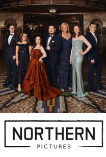 Picture of group of people in formal outfits. Northern Pictures logo underneath