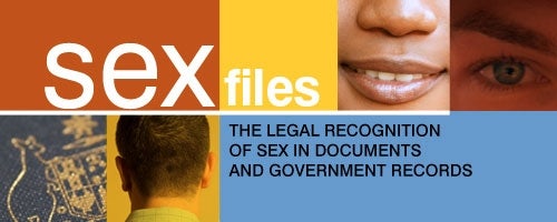 Sex Files The Legal Recognitionof Sex In Documents And Government 2427