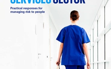 Report cover image of the Modern Slavery in the Health Services Sector. 