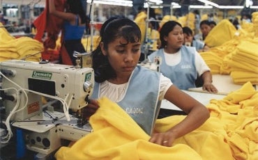 Female workers in a garment factory. Wikimedia Commons Marlssa Orton