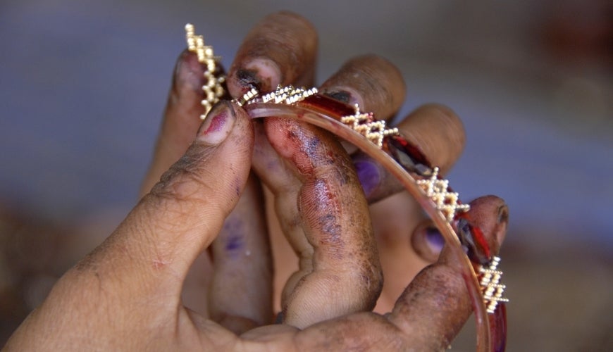 home production of bracelets in India