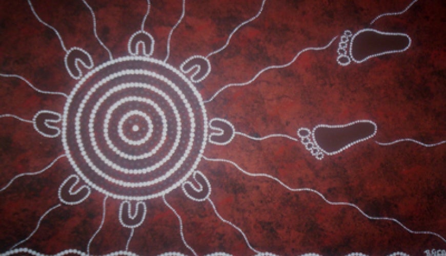 Aboriginal art  - Coming Home (c) Beverley Grant